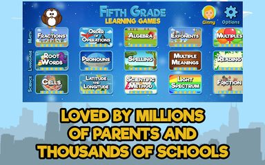 Screenshot 3: Fifth Grade Learning Games