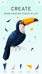 Screenshot 1: Poly Island: create, color, re