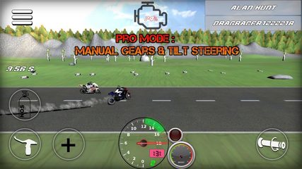 Screenshot 1: Drag bikes - Drag racing game