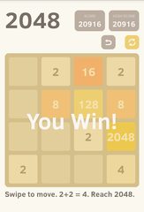 Screenshot 1: 2048 (Ads Free)
