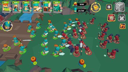 Screenshot 1: War of Toys: Strategy Simulator Game