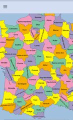 Screenshot 1: France Departments Map Puzzle