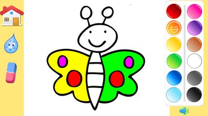 Screenshot 1: Coloring book - Learn coloring and drawing