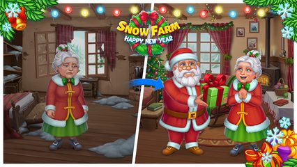 Screenshot 9: Farm Snow - Santa family story