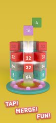 Screenshot 1: Merge Tower 3D: 2048 block game