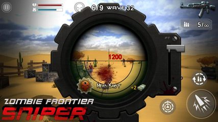 Screenshot 1: Zombie Frontier : Sniper