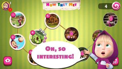 Screenshot 1: Masha and the Bear: Puzzles for Kids