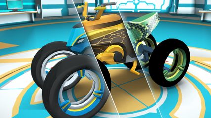 Screenshot 1: Gravity Rider: Space Bike Race
