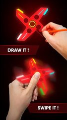 Screenshot 1: Draw Finger Spinner