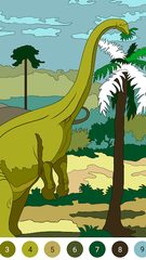 Screenshot 2: Dinosaur Coloring Book – Encyclopedia for Kids