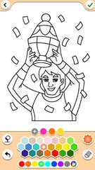 Screenshot 5: Football coloring book game