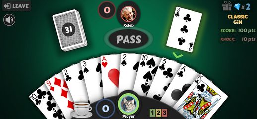 Screenshot 1: Gin Rummy - Free Offline Card Game