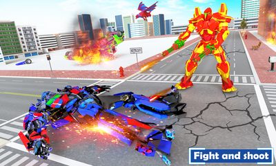 Screenshot 1: Flying Dragon Transport Truck Transform Robot Game
