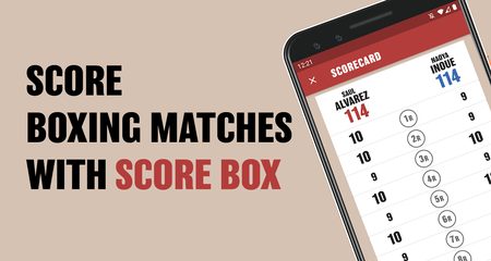 Screenshot 1: SCORE BOX (Boxing Scorecard App)