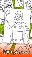 Screenshot 4: Football coloring book game