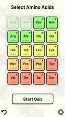 Screenshot 2: Amino Acid Quiz