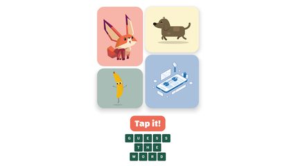 Screenshot 1: Tap it! Guess the word. Quiz & Trivia Brain Game