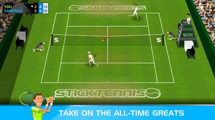 Screenshot 2: Stick Tennis