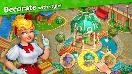 Screenshot 1: Matchland - Build your Theme Park