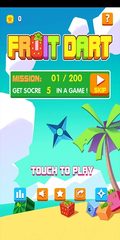 Screenshot 1: Fruit Dart - Shooting Game