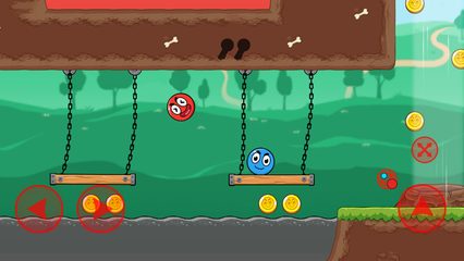 Screenshot 3: Red and Blue Ball : The Forest