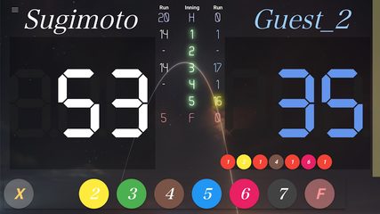 Screenshot 4: neon cue sports score board