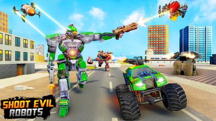 Screenshot 2: Monster Truck Robot Car Game