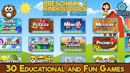 Screenshot 1: Preschool & Kindergarten Games