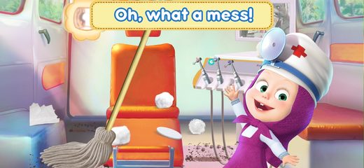 Screenshot 1: Masha and the Bear Dentist 4+