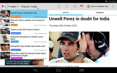 Screenshot 7: Freader1 - Formula Racing News