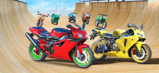 Screenshot 1: Bike 360 Flip Stunt game 3d 4+