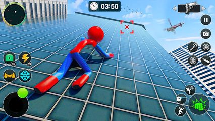 Screenshot 15: Flying Stickman Rope Hero Game