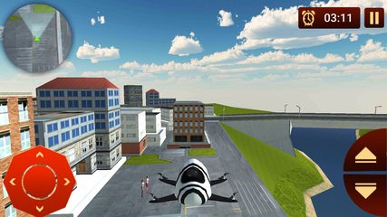 Screenshot 3: Drone Taxi & Flying Rescue Car 4+