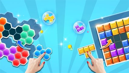 Screenshot 1: Block Gems: Block Puzzle Games