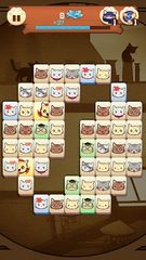 Screenshot 1: Hungry Cat Mahjong HD