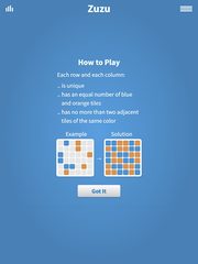 Screenshot 7: Zuzu · Binary Puzzle Game