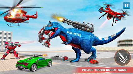 Screenshot 8: Police Truck Robot Game – Dino