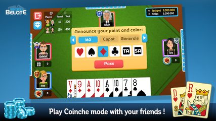 Screenshot 2: Multiplayer Belote & Coinche