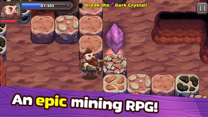 Screenshot 1: Mine Quest 2: RPG Mining Game