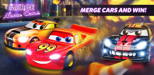 Screenshot 11: Merge Neon Car: Idle Car Merge