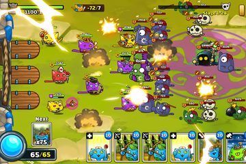 Screenshot 1: Meowar - PvP Cat Merge Defense TD