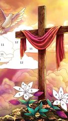 Screenshot 2: Bible Coloring - Paint by Number, Free Bible Games