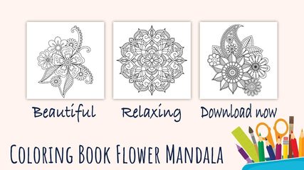 Screenshot 7: Flowers Mandala coloring book