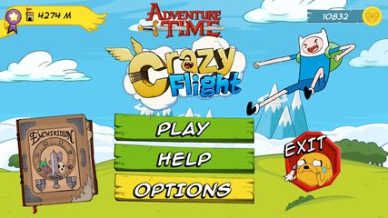 Screenshot 1: Adventure Time: Crazy Flight