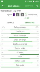 Screenshot 4: Live Scores for OTP Bank Liga 2021/2022