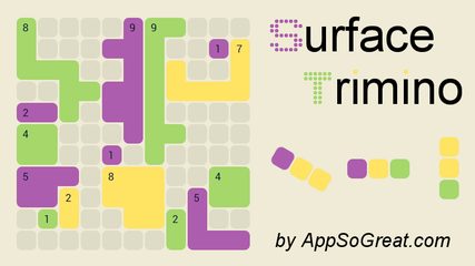 Screenshot 4: Surface Trimino: increase the area. Casual game.