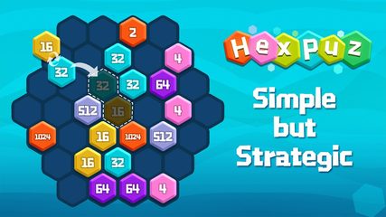 Screenshot 1: HexPuz - Hexa Merge Puzzle