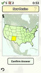 Screenshot 1: US States Quiz - Maps, Flags, Capitals & More