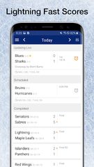 Screenshot 1: Scores App: NHL Hockey Plays, Stats & Schedules