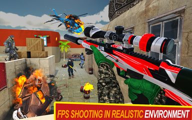 Screenshot 1: Real Commando Fps Shooting Games